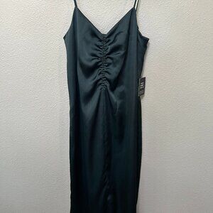 Express Satin Ruched Slip Dress NWT Size XS